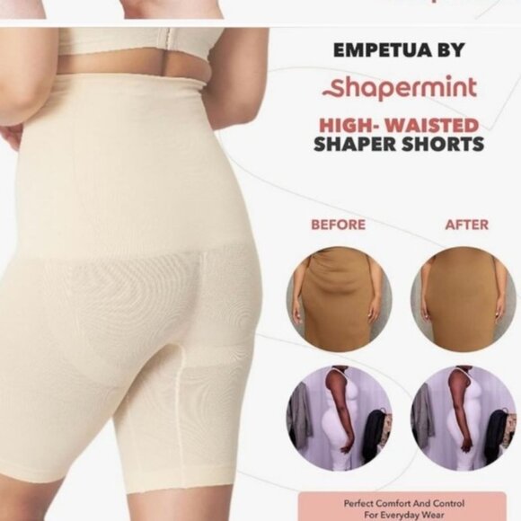 NEW Empetua by Shapermint High-Waisted Shaper Short Black Size 3XL‎ Shapewear - Picture 4 of 9